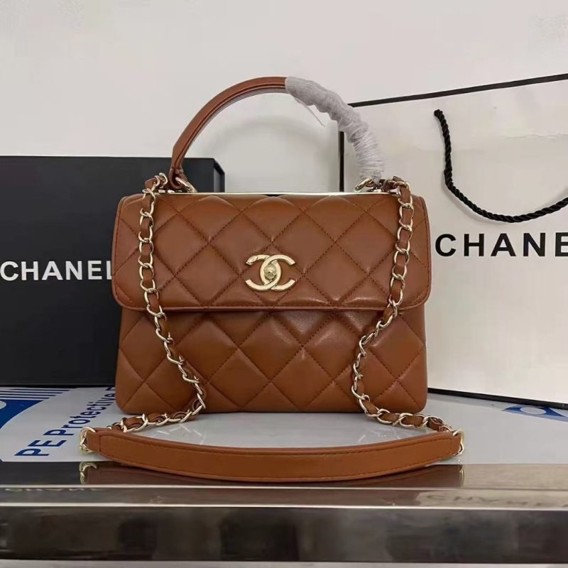 Ch*el top handle bags